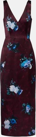 Erdem Floral duchesse cocktail dress