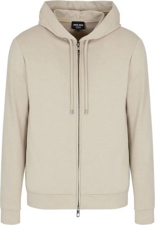 Giorgio Armani Hoodie met rits - Beige