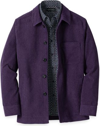 Paul Fredrick Microfiber Corduroy Shirt Jacket