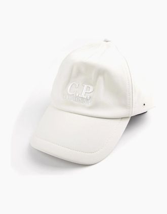 C.P. Company Mens CP Company Soft Shell Cap White - Size: OS