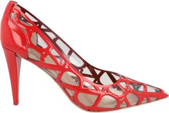 Valentino Toile Iconographe VLogo Patent Leather & PVC Pumps