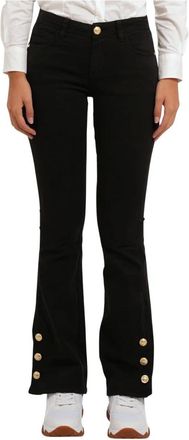 Gaud&igrave; Pantaloni a zampa - - Jeans - Donna - Nero - W33