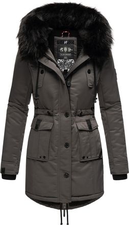 Navahoo Dames Winterjas Luluna-Princess - Warm, Stijlvol & Met Teddyvoering en Kunstbontkraag