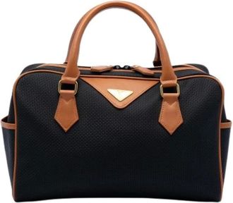 Saint Laurent Pre-owned Handbags, female, Black, Size: ONE SIZE Pre-owned Boston Bag