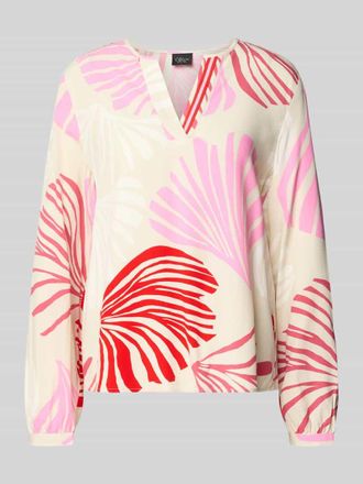 s.Oliver Black Label Regular Fit Langarmbluse aus reiner Viskose in Rot, Gr&ouml;&szlig;e 34