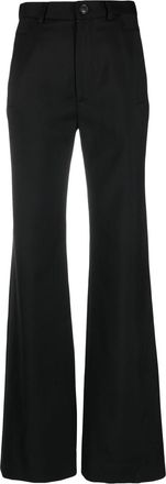 Vivienne Westwood flared tailored trousers - women - Virgin Wool/Cotton - 38 - Black