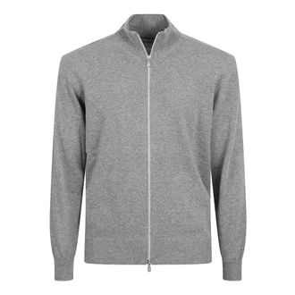 Brunello Cucinelli Cardigan with zip - male - Brunello Cucinelli - Cardigans - Gray - XL - Knitwear