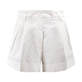 Aspesi Casual Shorts, female, White, Size: 3XS Pleated Shorts