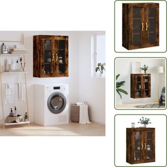 vidaXL The Living Store Mobile a Parete Rovere Fumo 69,5x34x90 cm - Mobile a parete