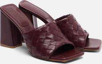 Bottega Veneta Parco Intrecciato leather mules