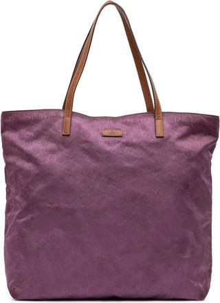 Gucci 2000-2015 GG Nylon tote bag - Paars