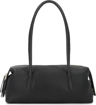 Kazar Minimalistische Schoudertas - Dames - Handtassen - Zwart - ONE Size - Leer - Tassen