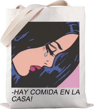 Generic Mexican Mom Tote Bag Hay Comida En La Casa Tote Bag Spanish Latina Meme Tote Bag Hispanic Culture Gift (La Casa-tb)
