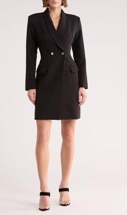 Area Stars Evangelista Long Sleeve Blazer Dress in Black at Nordstrom Rack, Size X-Small