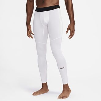 Nike Mens Nike Pro Dri-FIT Fitness Tights in White | FB7952-100