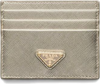 Prada Portacarte con logo - Oro