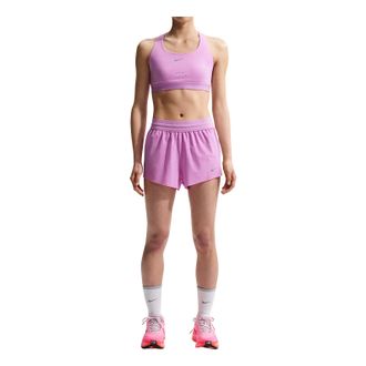 Nike (WMNS) Nike Swift Breathe Dri-Fit Mid-Rise 2.5 Hidden Lined Shorts Light Magenta Photon Dust IF1679-503