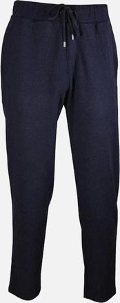 HUGO BOSS Mens Cashmere Jogging Bottoms, Navy - Size: 32/33/32