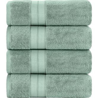 Modern Threads SpunLoft(TM) Bath Sheet - 35 x 66 - Pack of 4 in Eucalyptus at Nordstrom Rack