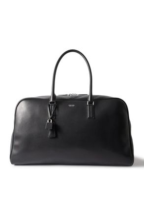 Tom Ford Logo-Print Leather Weekend Bag