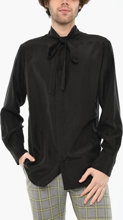 Dsquared2 Camicia In Seta con Collo a Fiocco Dsquared2
