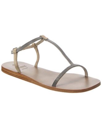 Brunello Cucinelli Suede Sandal