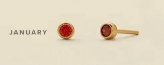 Made by Mary January Birthstone Stud Earrings