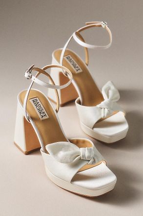 Badgley Mischka Yuki Bow Platform Sandals