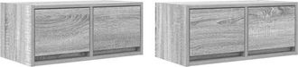 vidaXL Vidaxl - tv Cabinets 2 pcs Grey Sonoma 60x31x25.5 cm Engineered Wood