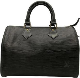 Louis Vuitton Tweedehands leren Louis Vuitton tassen - Dames - Vintage Handtas - Zwart - ONE Size - Vintage