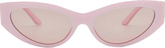 Versace Light Pink Mirror Silver Cat Eye Ladies Sunglasses VE4470B 5473/5 56