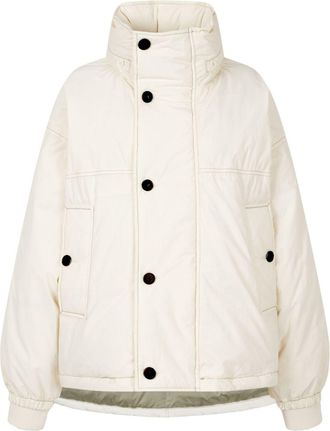 STUDIO TOMBOY detachable-hood down jacket - White