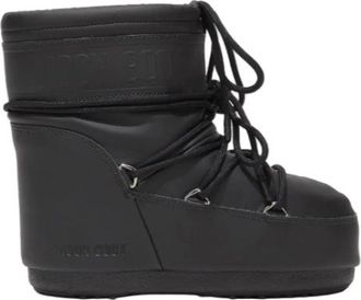 Moon Boot Icon Low Rubber Boots - Dames - Winterlaarzen - Zwart - 42 EU - Leer - Schoenen