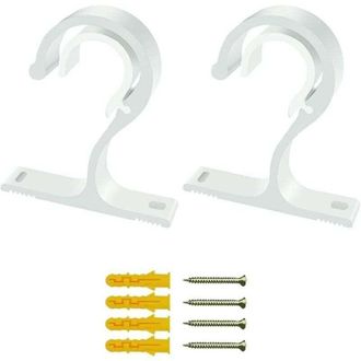 OEM Soportes Ajustables Para Barra De Cortina De 2 Piezas, Ganchos Para Cortinas De 23-28 Mm, Soporte De Fijaci&oacute;n De Barra De Aleaci&oacute;n De Aluminio Resiste