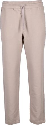 Emporio Armani Taupe Track Pants with Elastic Waistband and Subtle Logo Detail