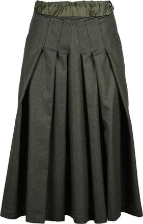 Aspesi Gonna Svasata - Dames - Midirokken - Groen - XS - Rokken