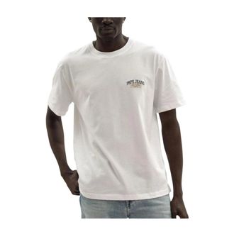 Pepe Jeans London T-Shirts, male, White, XL, Mason T-Shirt