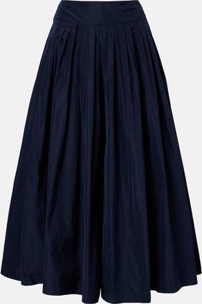 Max Mara Pleated taffeta maxi skirt