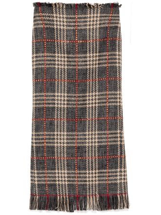 Giuseppe Di Morabito tartan-print midi skirt - Blue