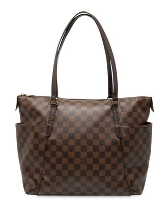 Louis Vuitton 2014 Damier Ebene Totally MM tote bag - women - Fabric/Calf Leather - One Size - Brown