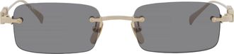 Gucci Grey Rectangular Mens Sunglasses GG1808S 003 52