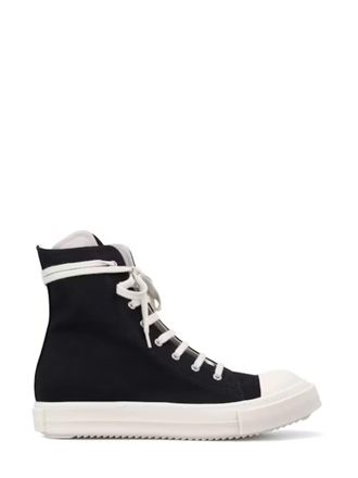 Rick Owens Denim Low Top Sneakers