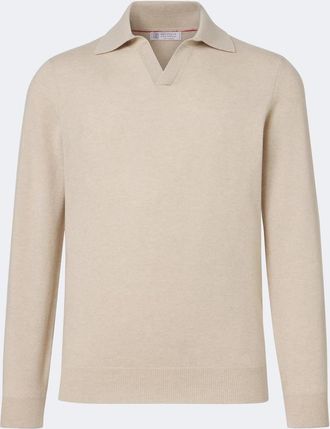 Brunello Cucinelli Pullover polo in cashmere