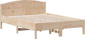 vidaXL Estructura De Cama Sin Colch&oacute;n Madera Maciza De Pino 120x190 Cm Vidaxl