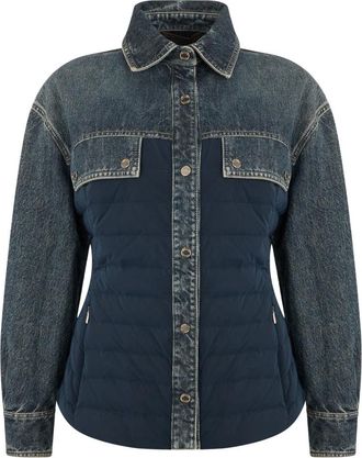 Moorer Modern Denim Jacket - female - Moorer - Light Jackets - Blue - XS - Jackets