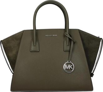 Michael Kors Luxe Lederen Handtas met Strak Design - Dames - Handtassen - Groen - ONE Size - Leer - Tassen