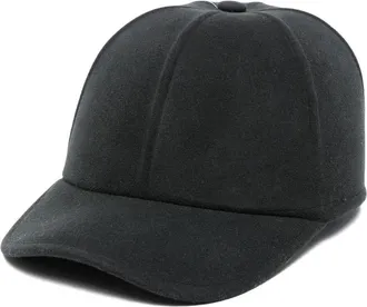 Thom Browne wool baseball cap - women - Wool - M - Grey