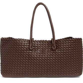 Moda Luxe Woven Stitch Shoulder Bag in Chocolate at Nordstrom Rack