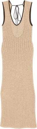 Sir. Crochet-knit Open-back Maxi Dress