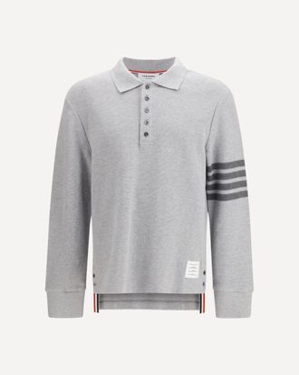 Thom Browne Piqu&eacute; long-sleeve Polo Male 1